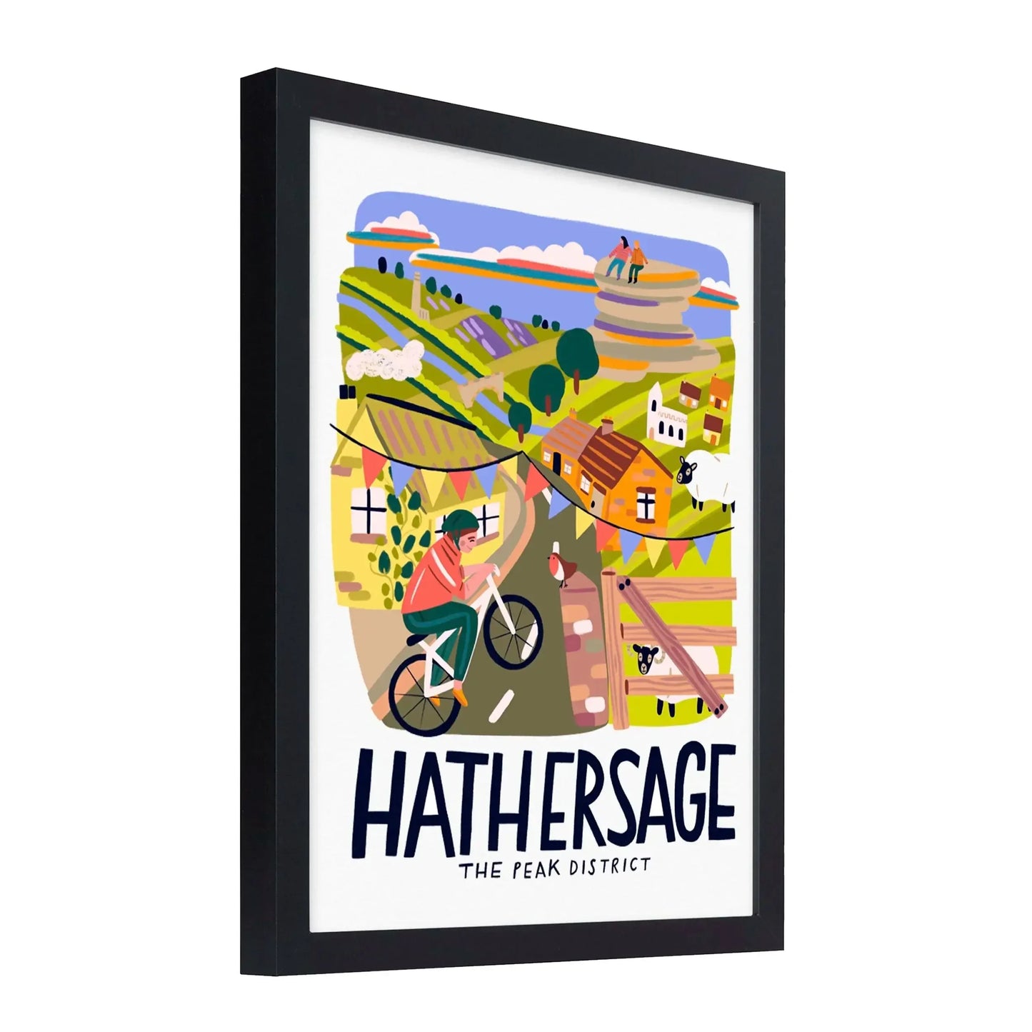 Hathersage Travel Poster Print - Lauren Radley