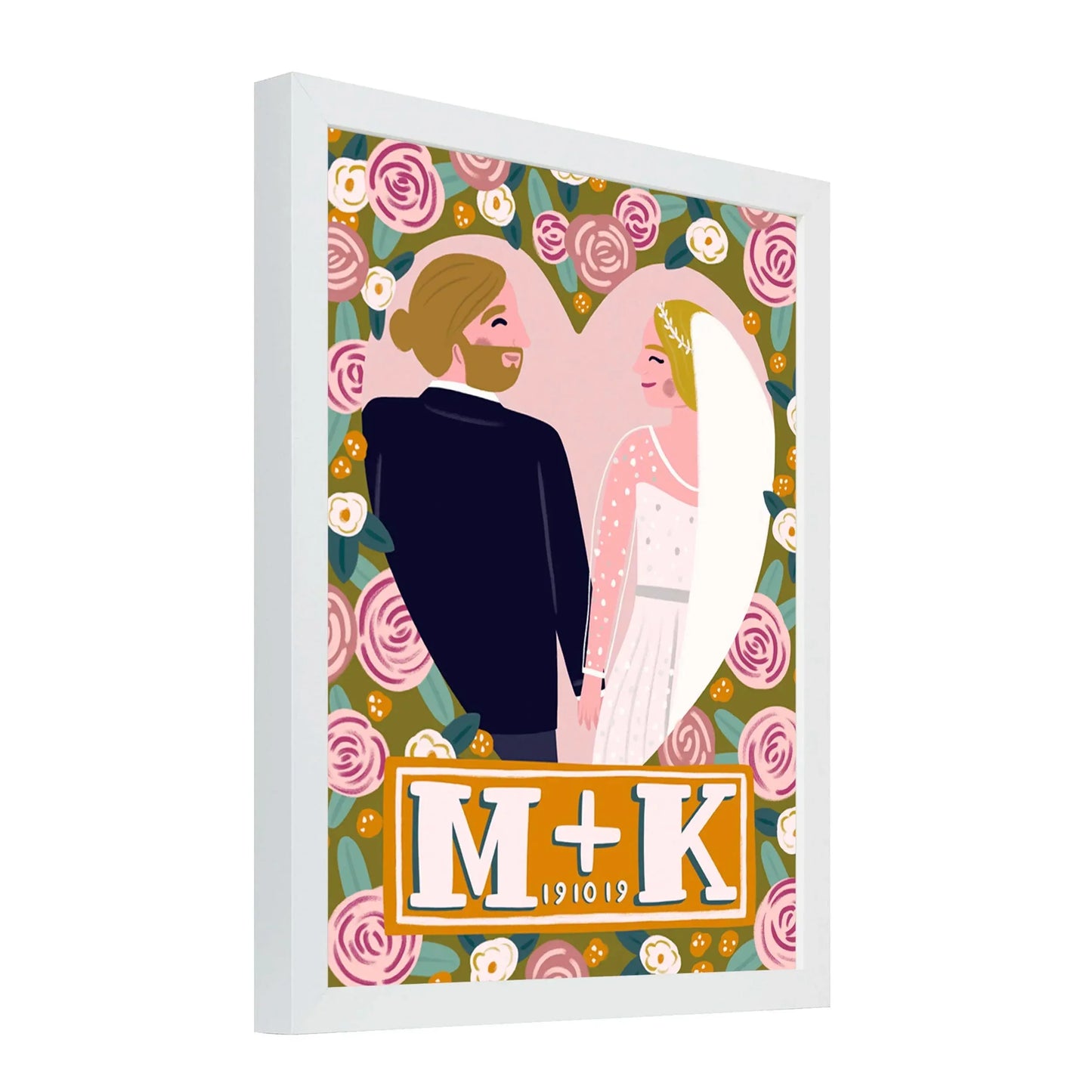 Wedding Heart Print Lauren Radley