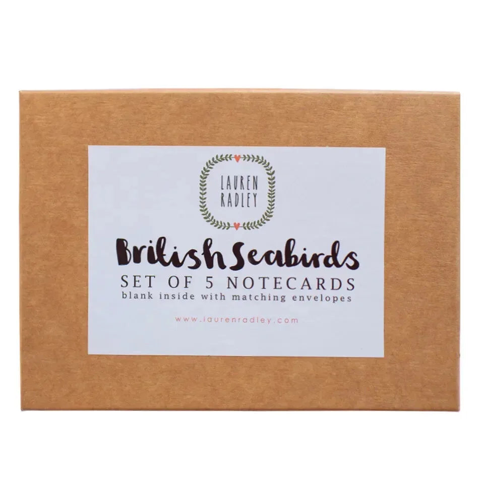 British Seabirds Notecards Box Set - Lauren Radley