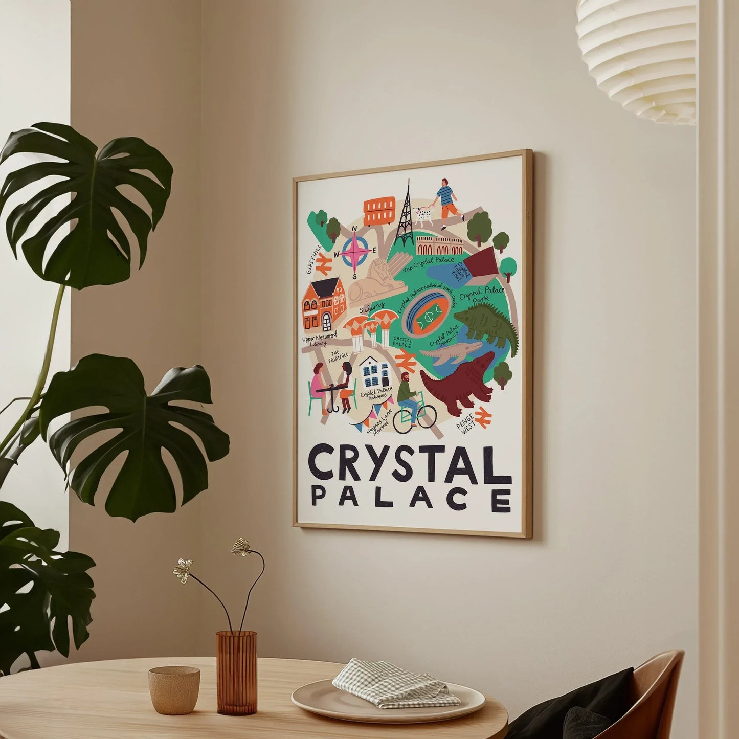 Crystal Palace Map Print - Lauren Radley