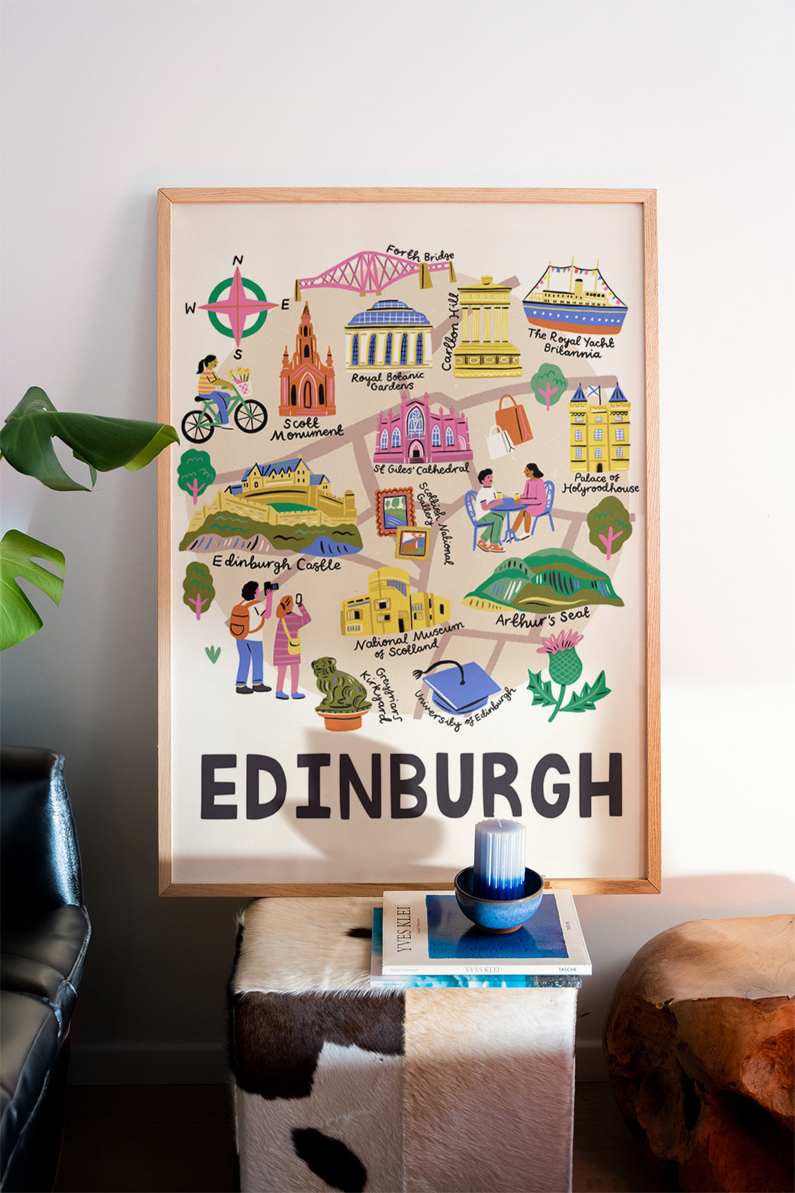 Edinburgh Map Print
