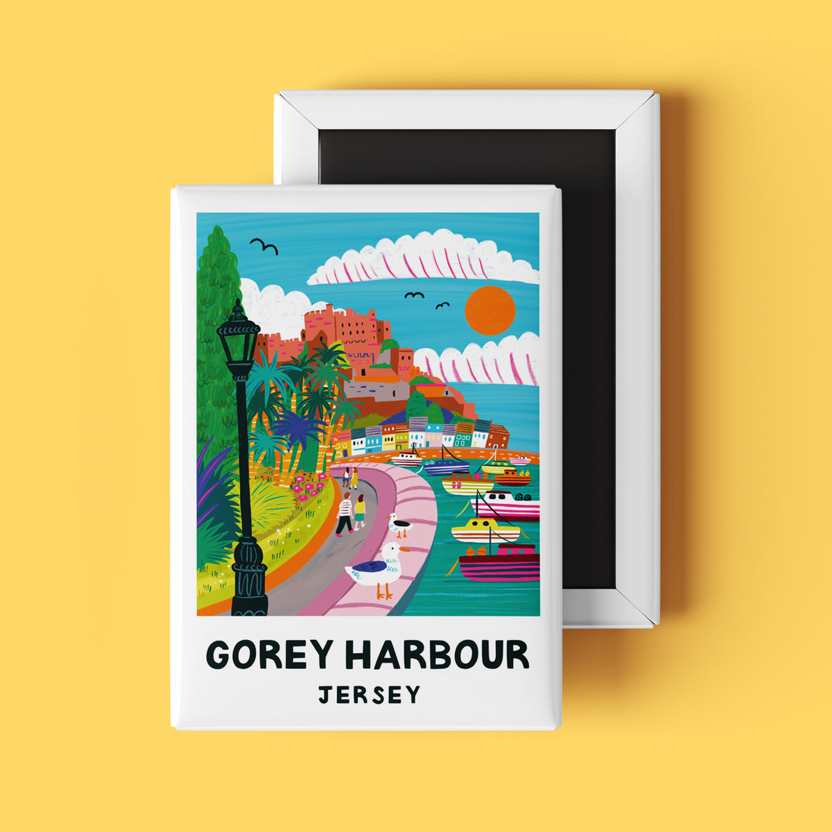 Gorey Harbour, Jersey Magnet