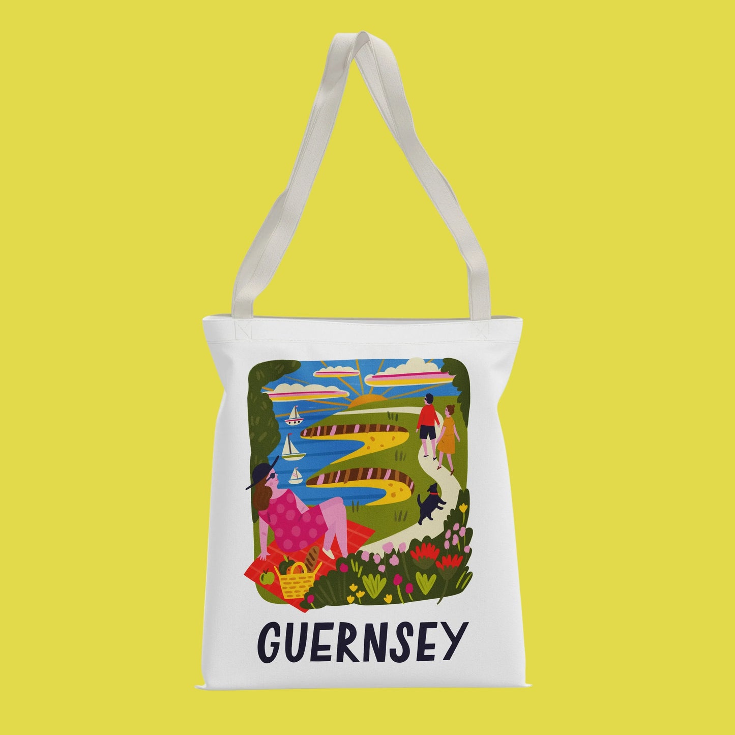 Guernsey Travel Poster Bag - Lauren Radley