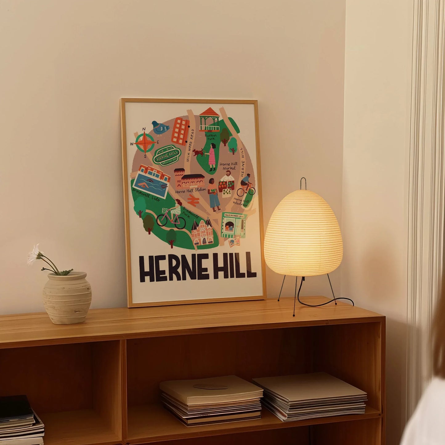 Herne Hill Map Print - Lauren Radley