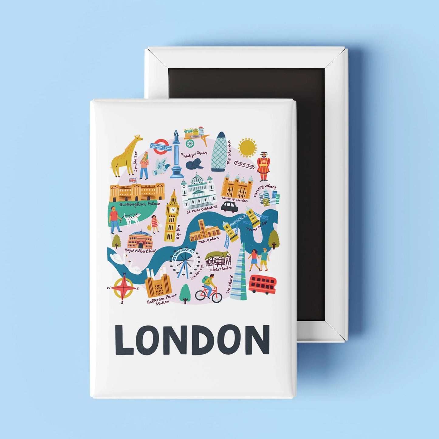 London Map Magnet - Lauren Radley