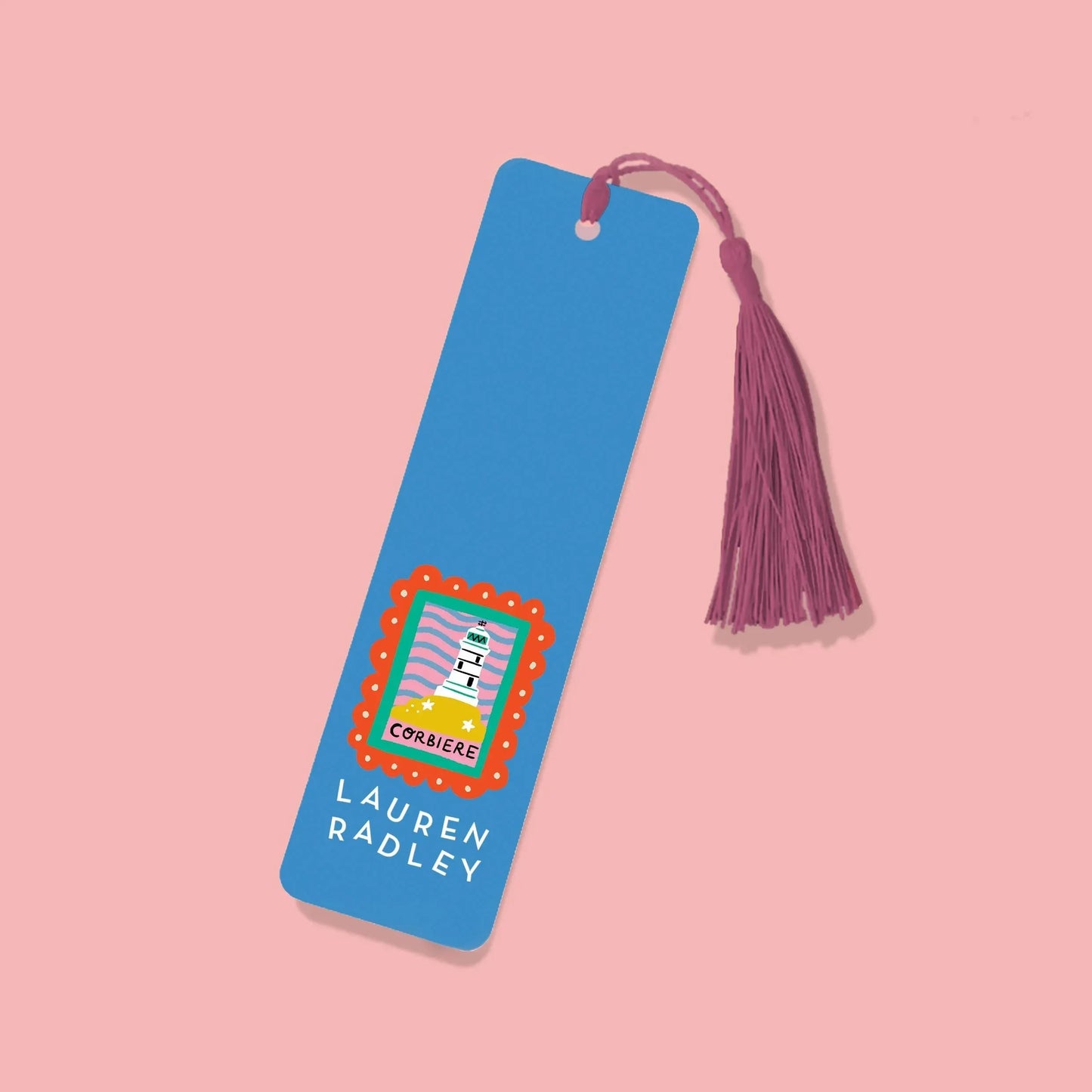 Blue Jersey Pattern Bookmark - Lauren Radley