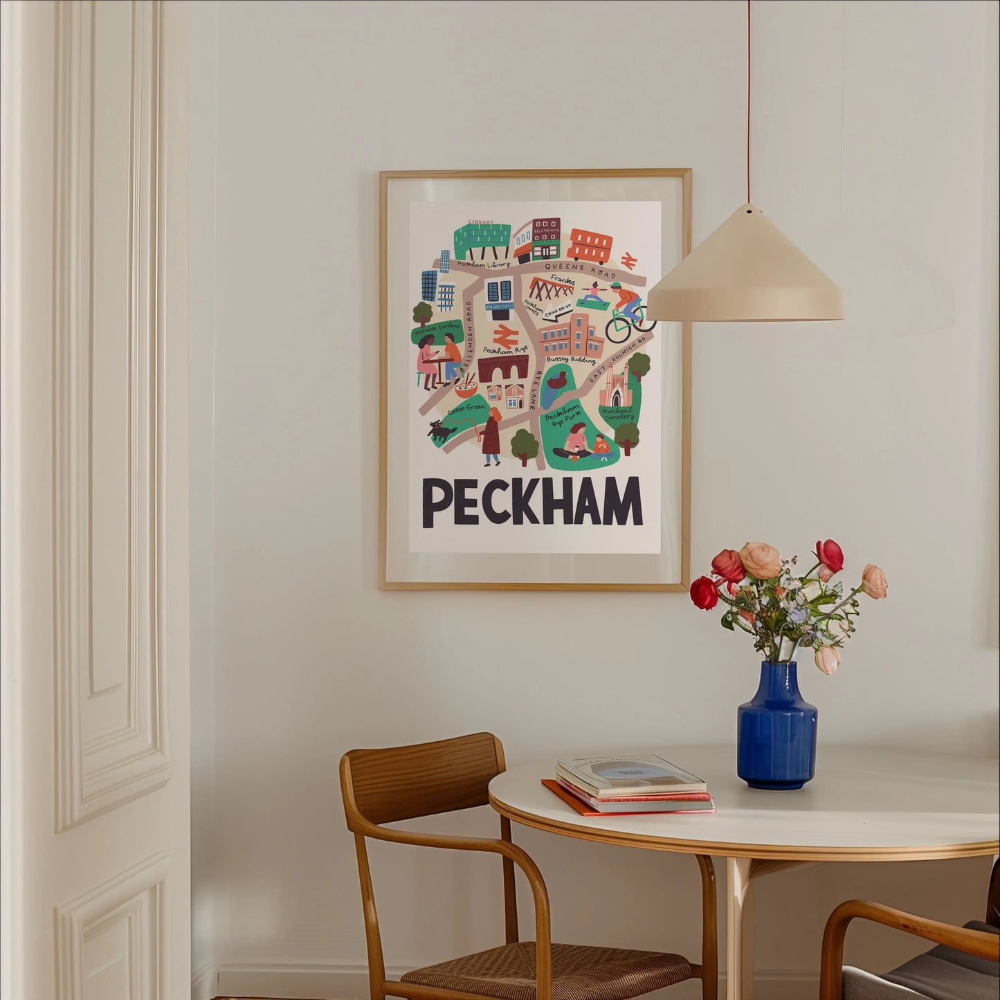 Peckham Map Print Lauren Radley