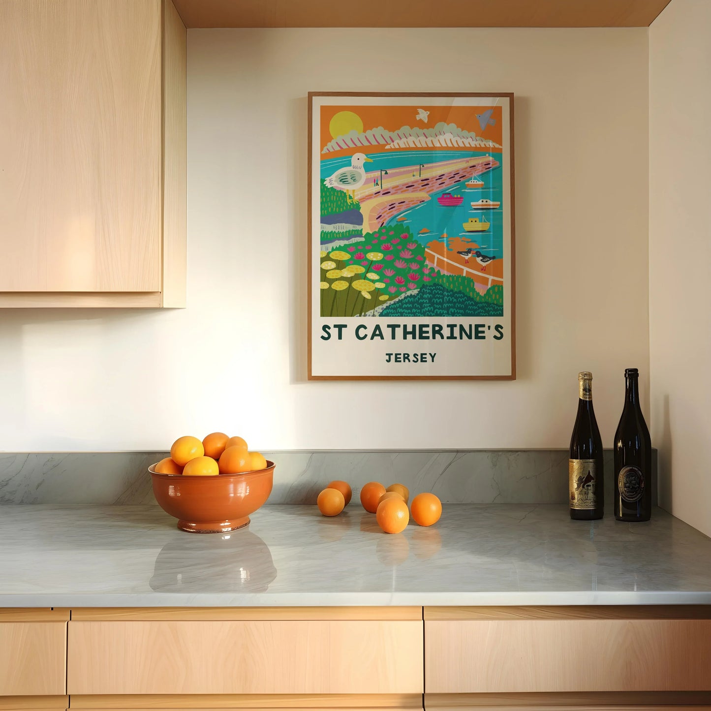 St Catherine's - Jersey Print Lauren Radley