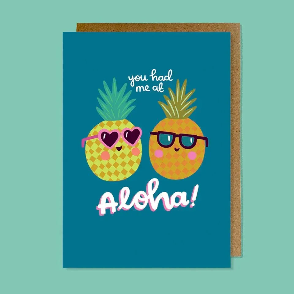 Aloha pineapples card - Lauren Radley