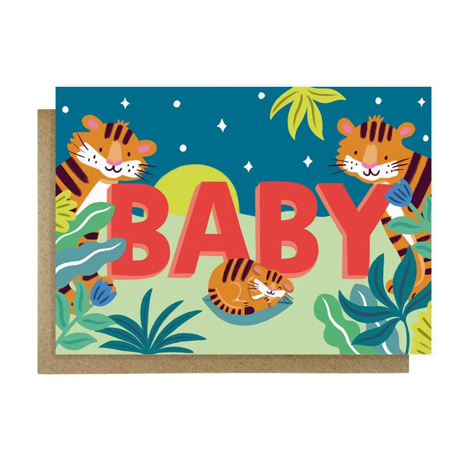Tiger Cub New Baby Card
