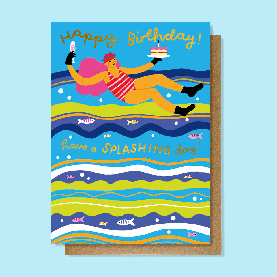 Bubbles and Cake Wild Swimming Birthday