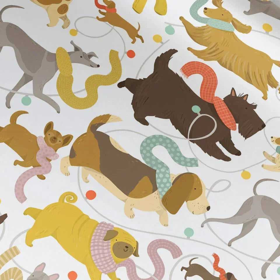 Christmas Dogs Gift Wrap - Lauren Radley