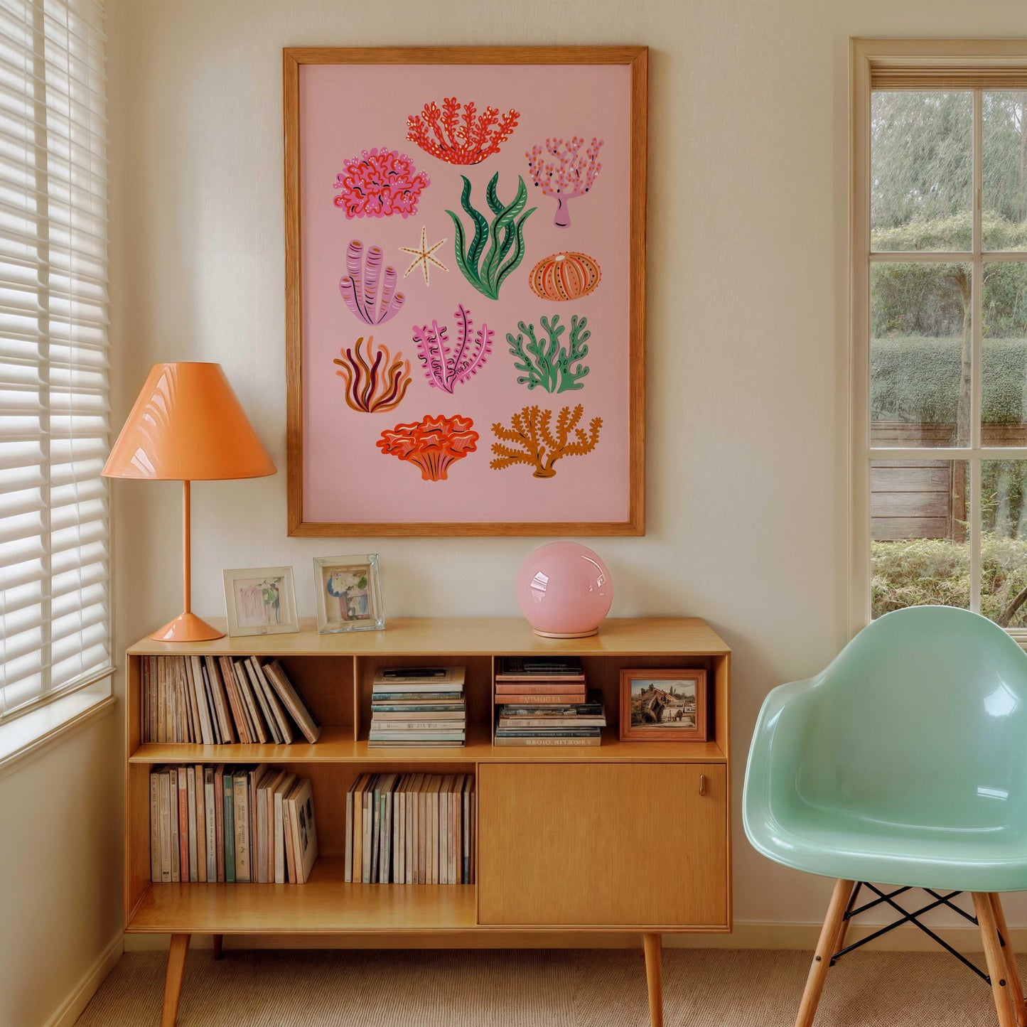 Coral Print Lauren Radley