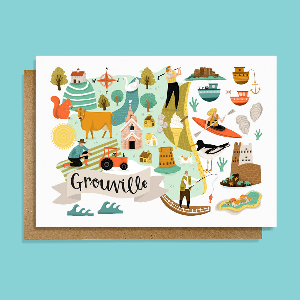Grouville Map card