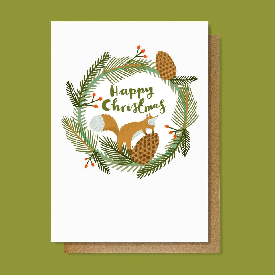 Christmas fox card - Lauren Radley