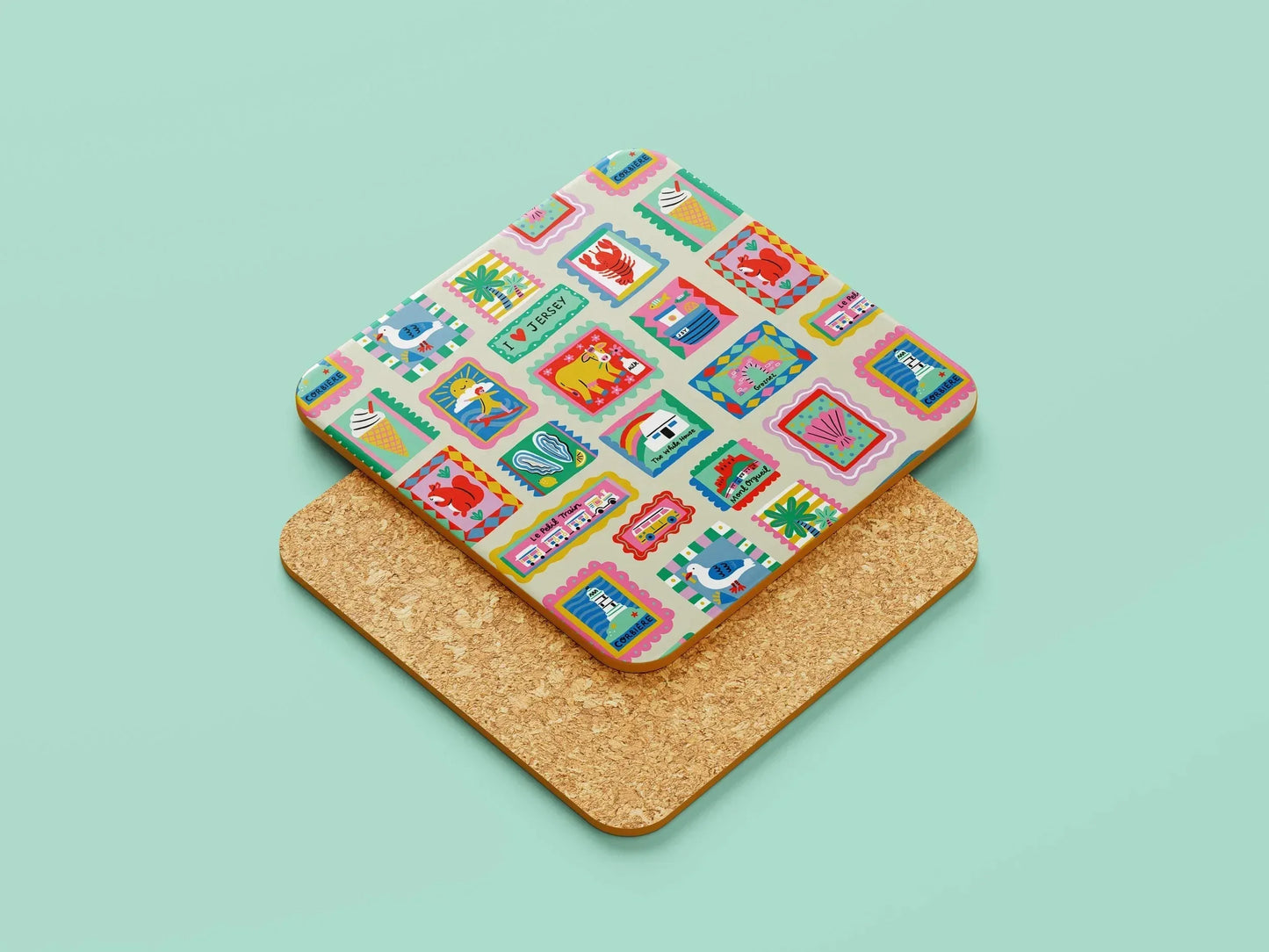 Jersey Pattern Coaster - Lauren Radley