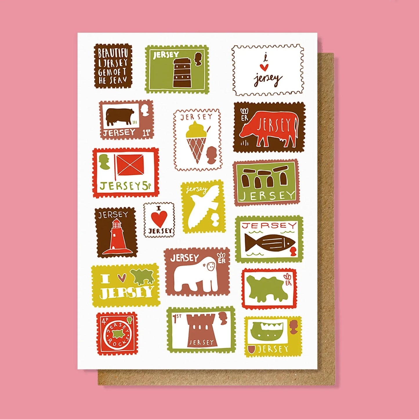Jersey Stamps card - Lauren Radley