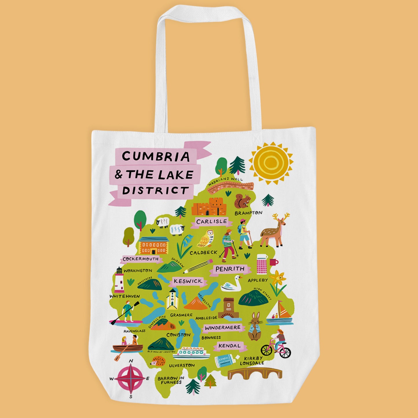 The Lake District Map Bag