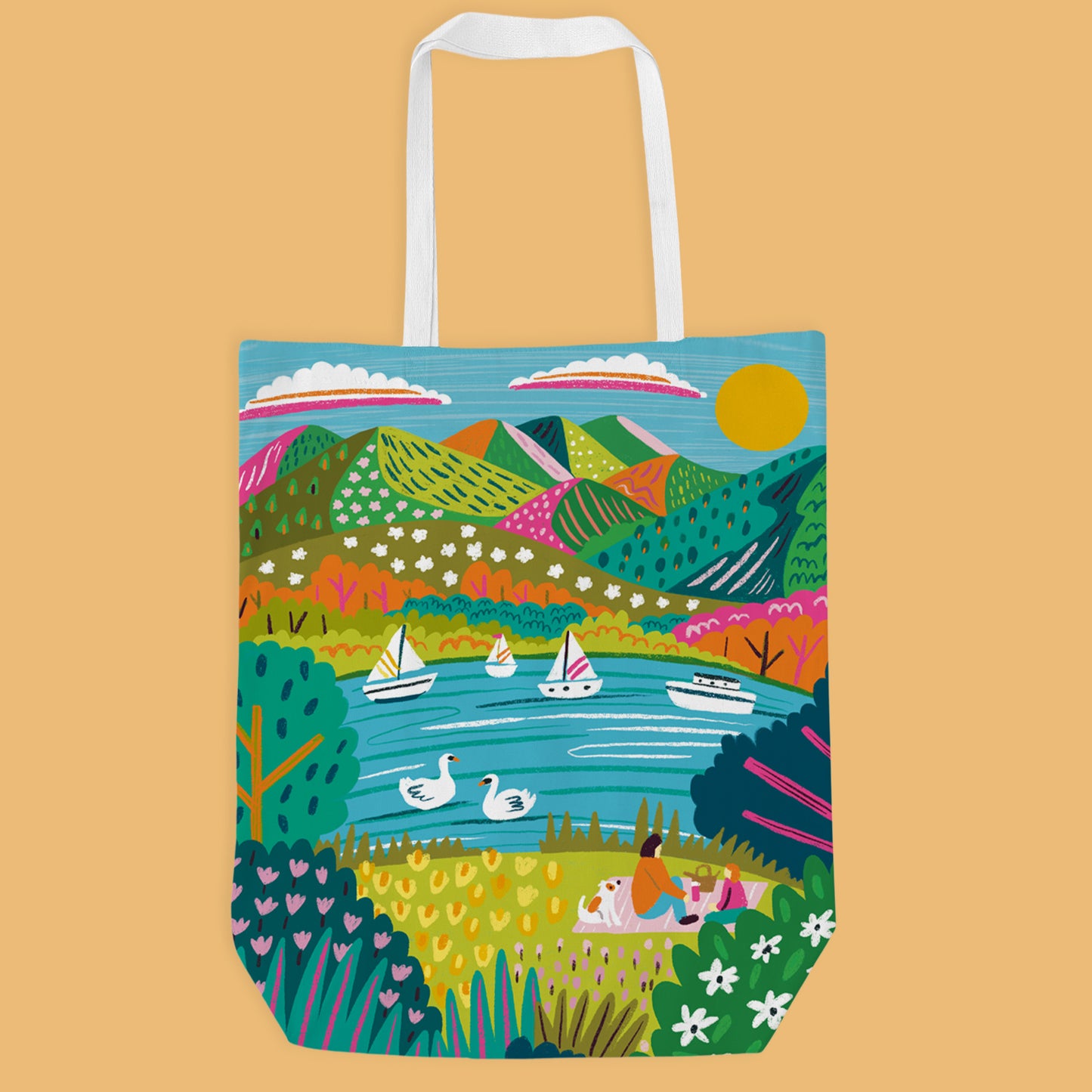 The Lake District Travel Poster Bag