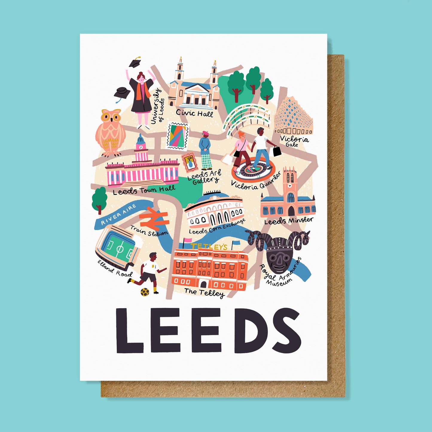 Leeds Map Card