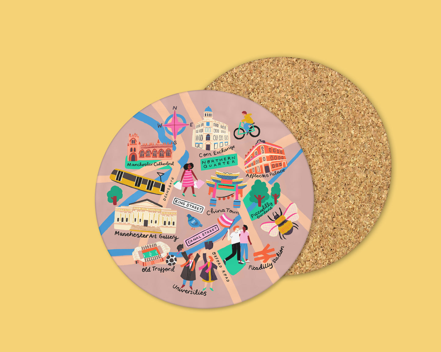 Manchester Map Coaster