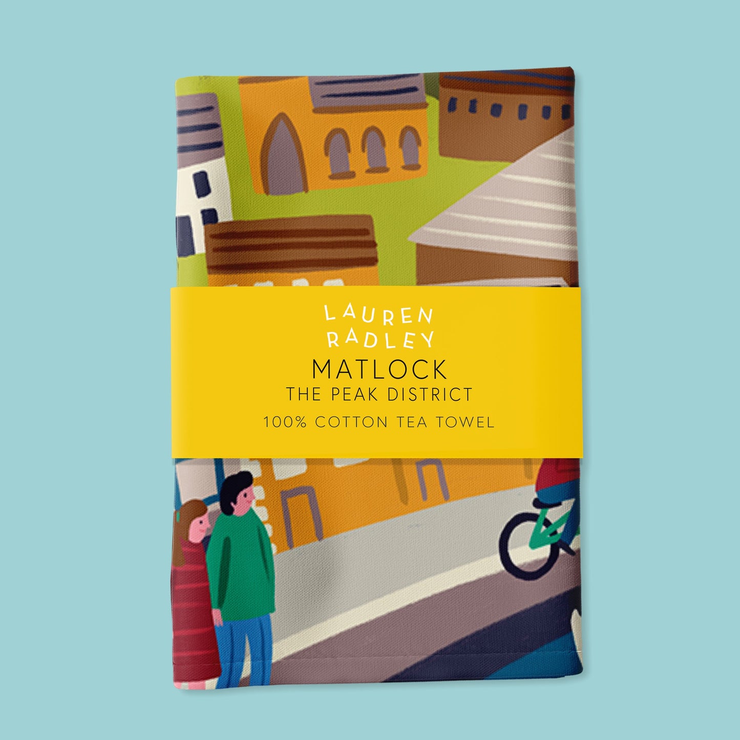Matlock Travel Poster Tea Towel Lauren Radley