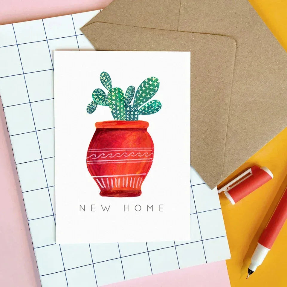 New Home Cactus Card Lauren Radley