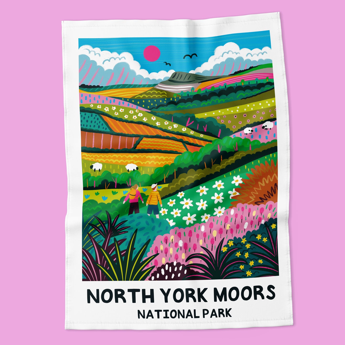 North York Moors National Park Tea Towel