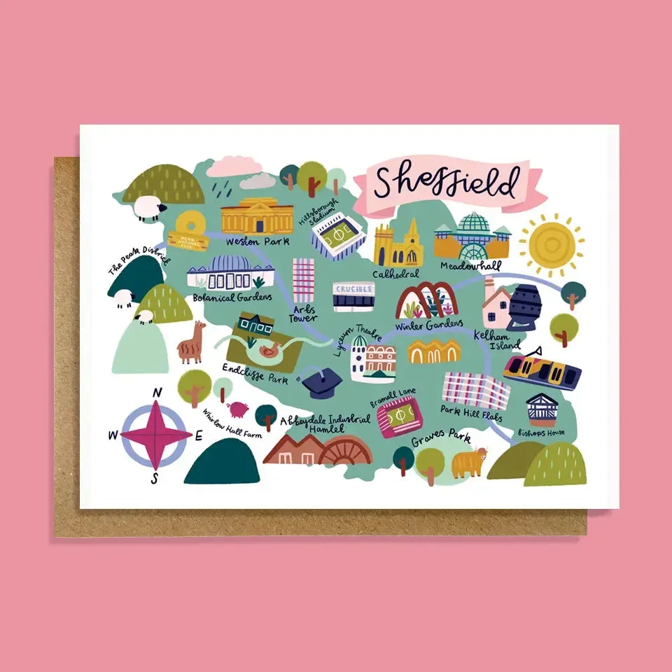 Sheffield map card Lauren Radley