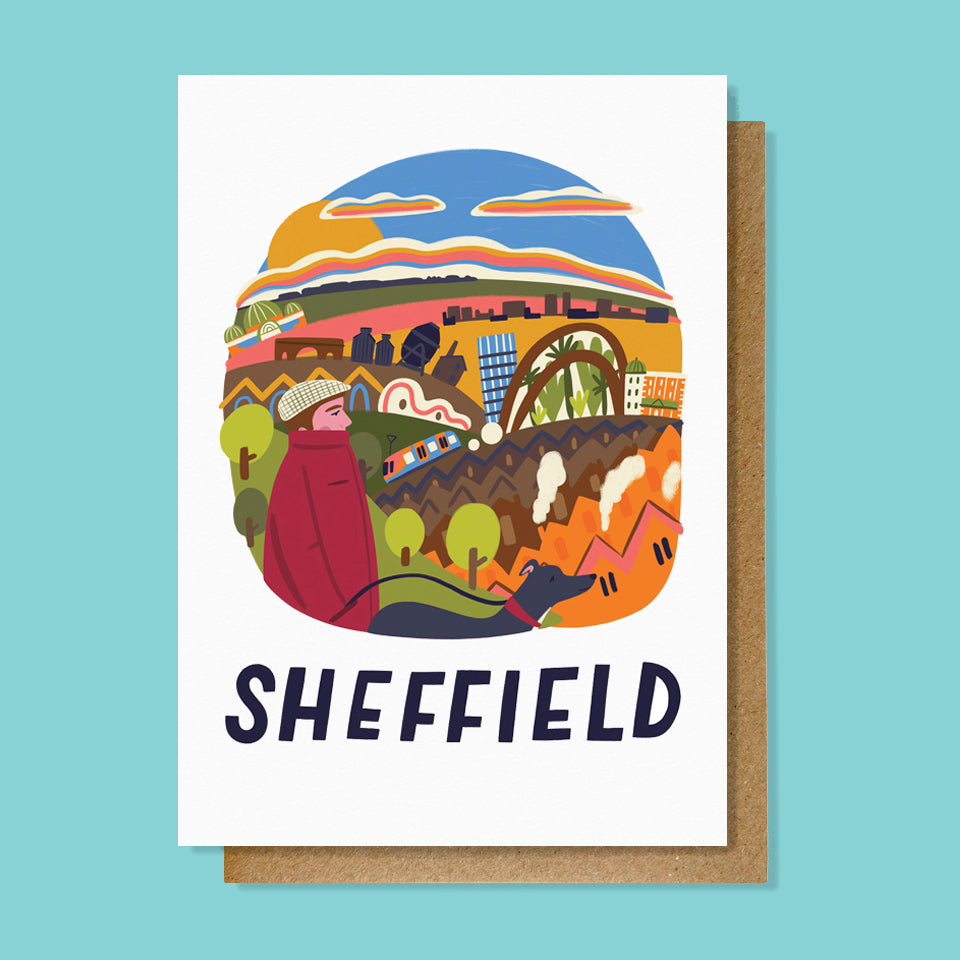 Sheffield Travel poster card