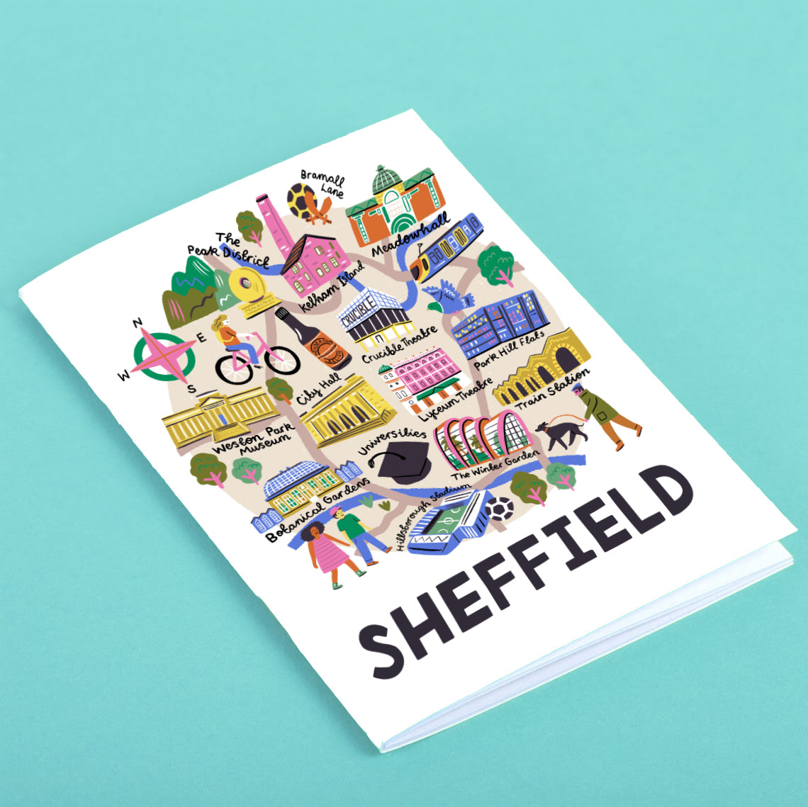 Sheffield Map Circle Notebook