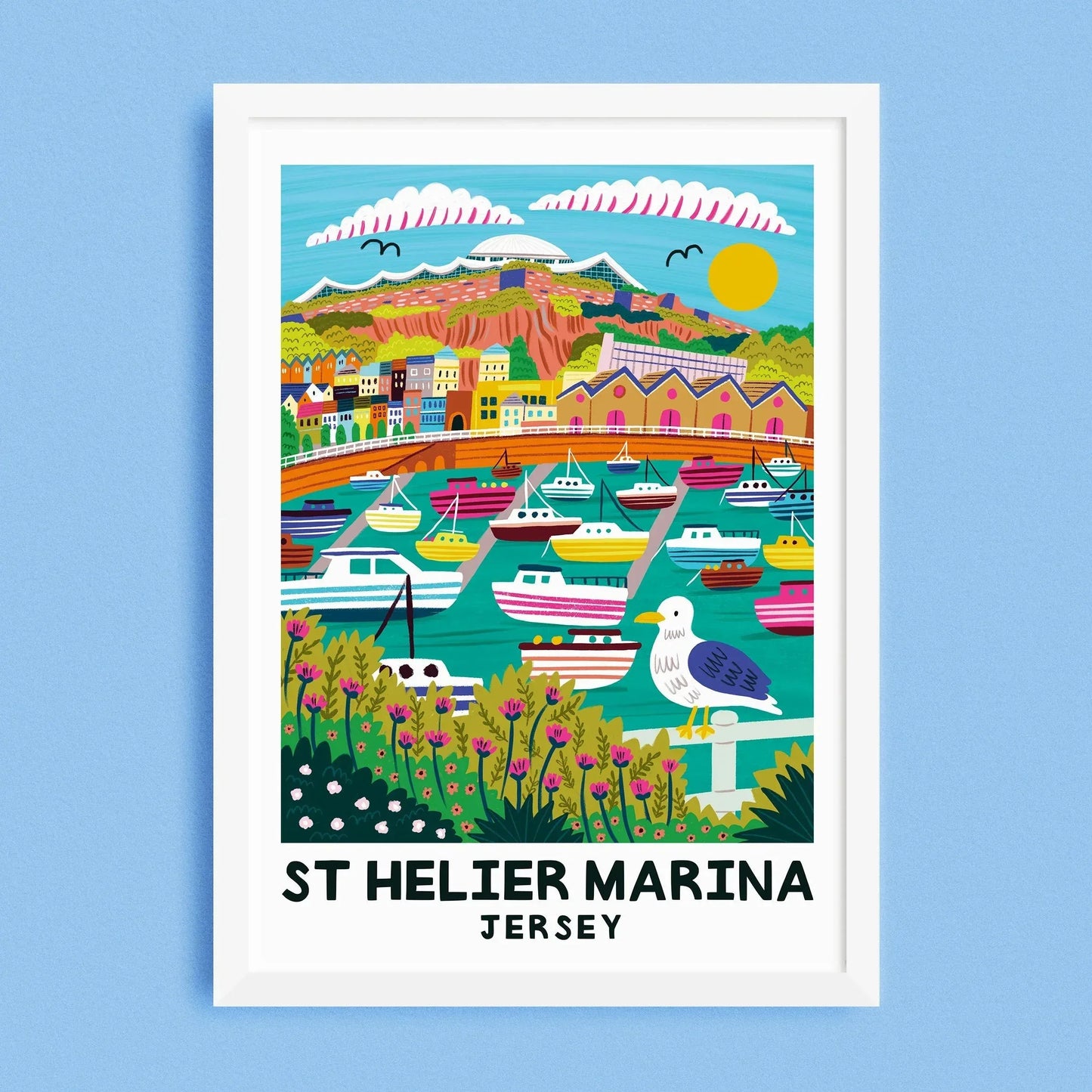 St Helier Marina - Jersey Print Lauren Radley