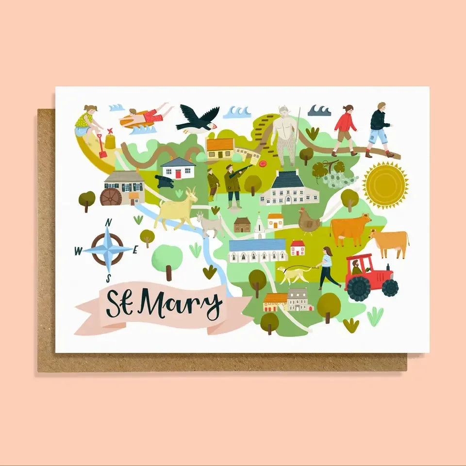 St Mary Map Card Lauren Radley