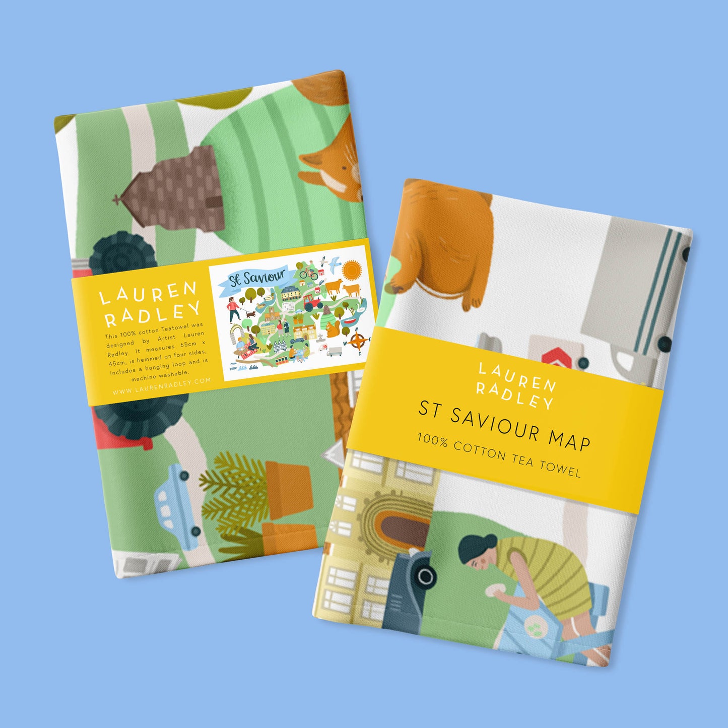 St Saviour Map Tea Towel