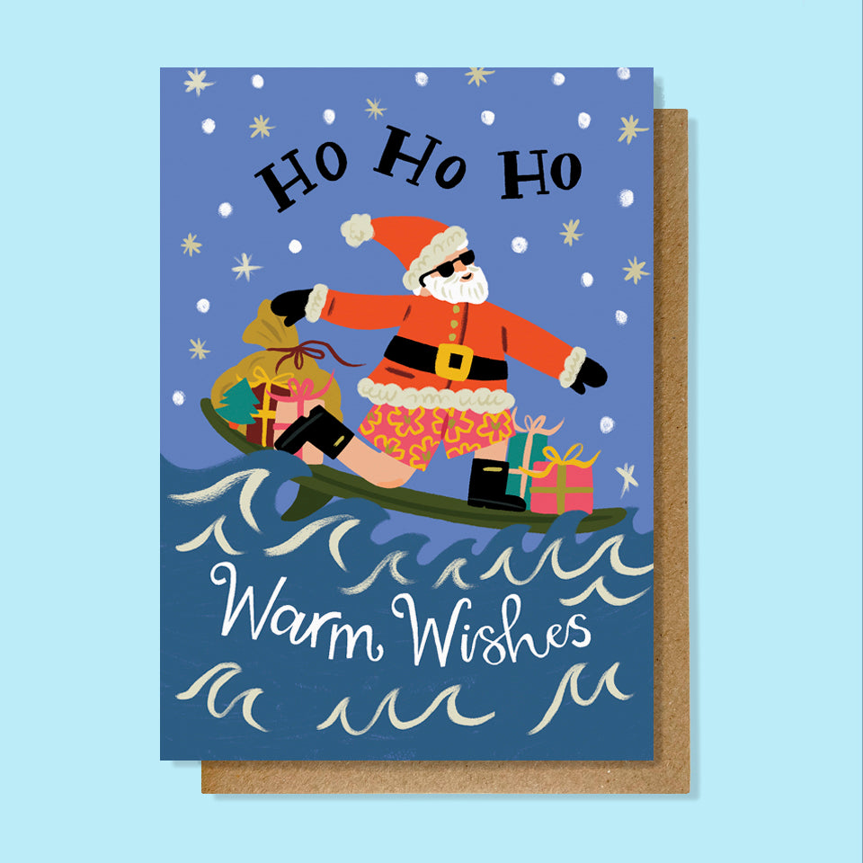 Surfing Santa