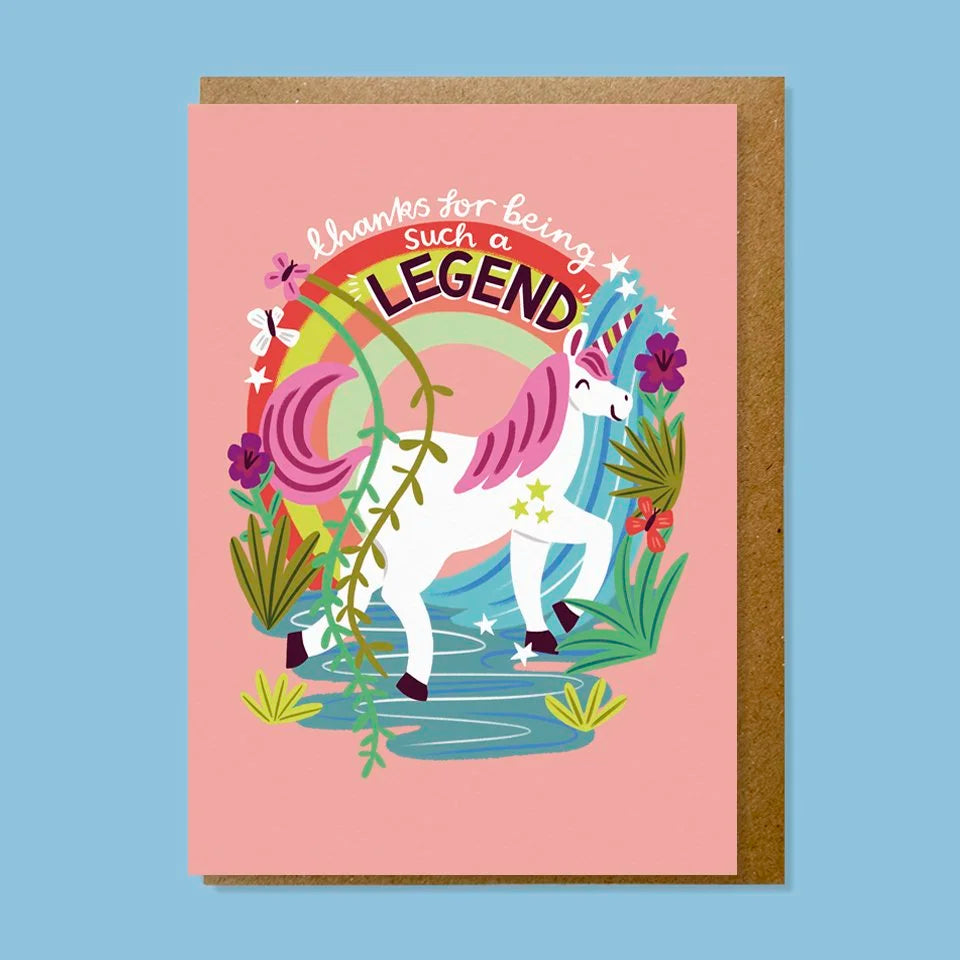 Unicorn Thank you Card