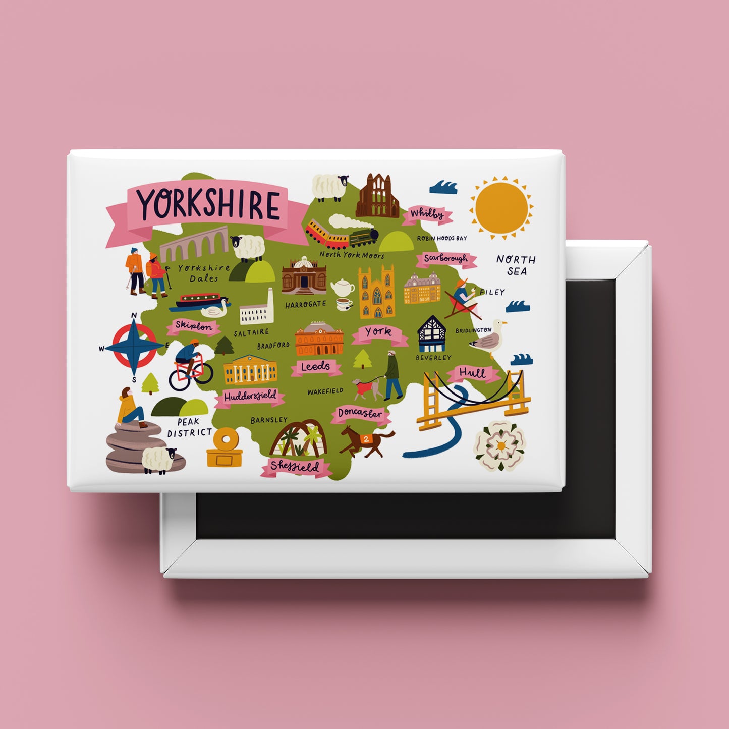 Yorkshire Map Magnet