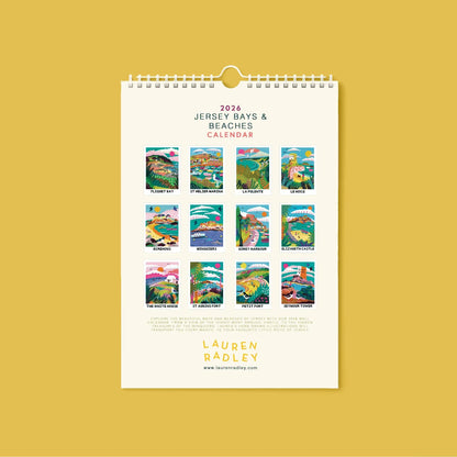 Bays & Beaches Calendar 2026 Wall Calendar - Lauren Radley