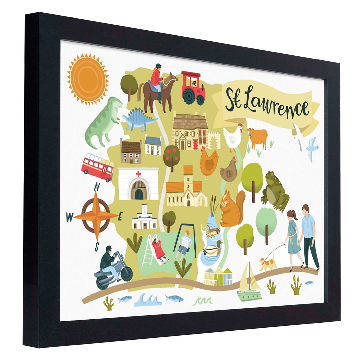 St Lawrence Map - Jersey