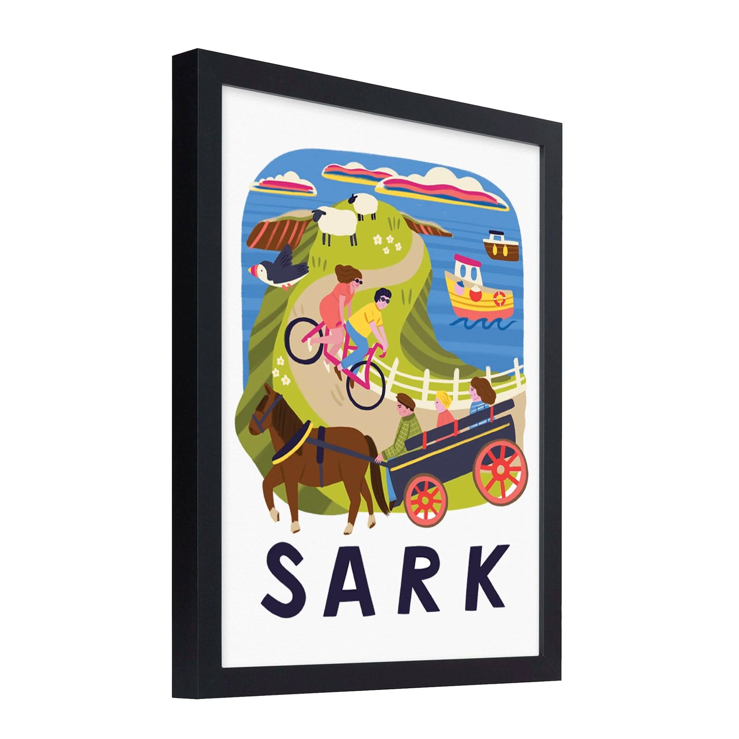 Sark Travel Poster