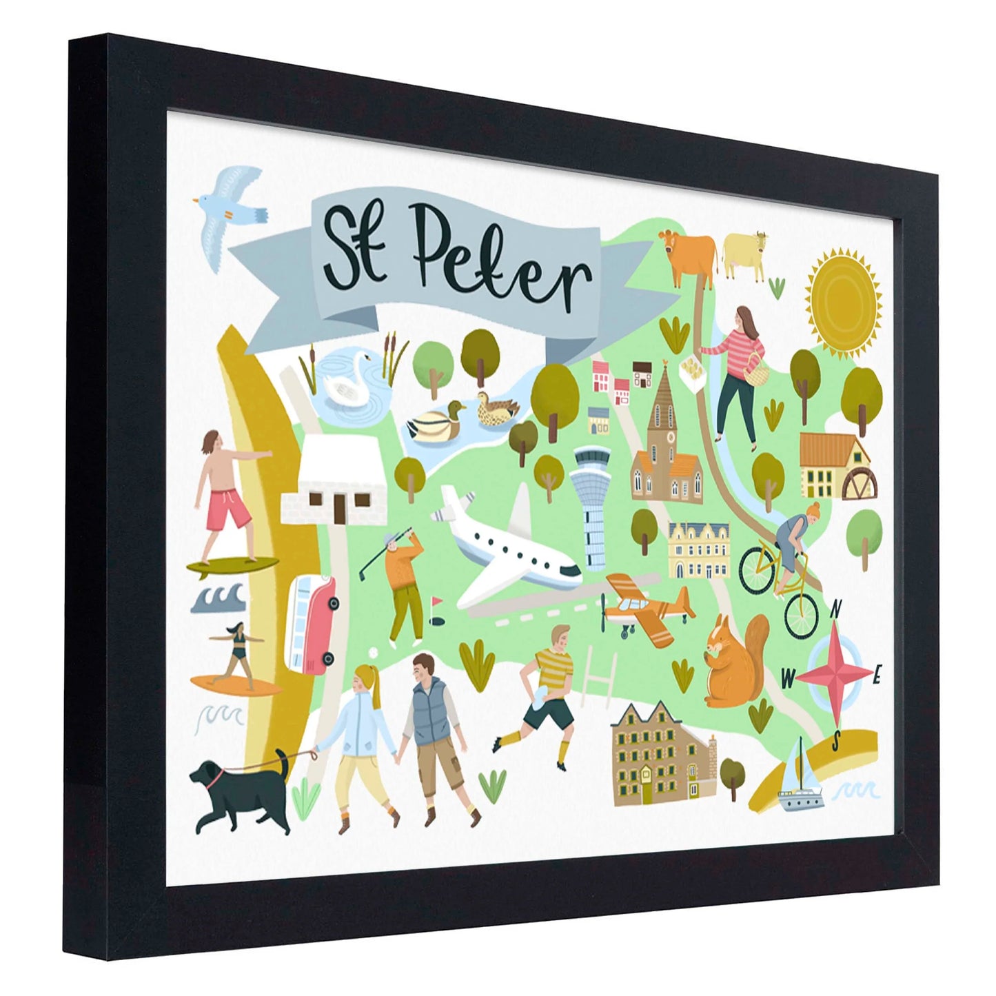 St Peter Map - Jersey