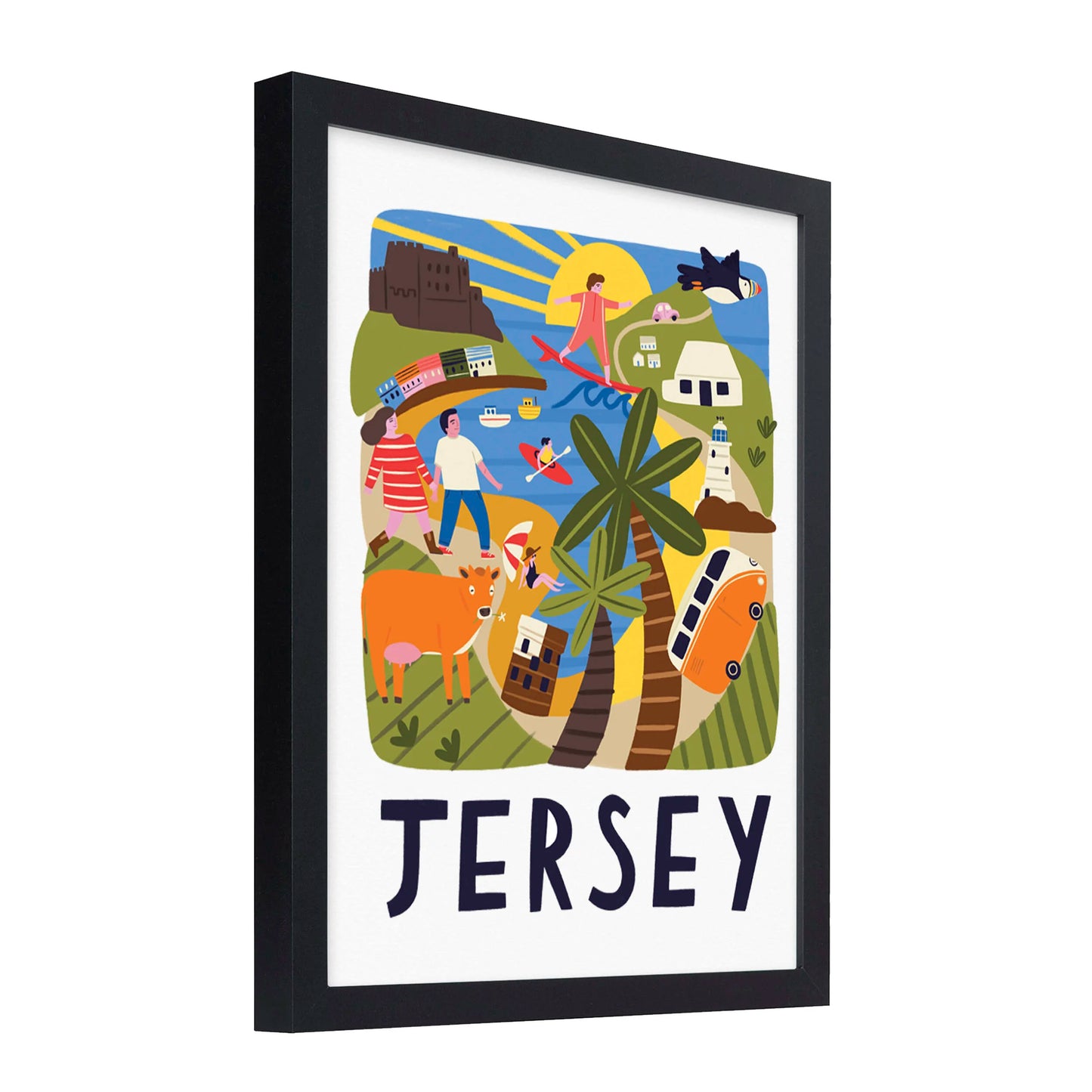 Jersey Travel Poster
