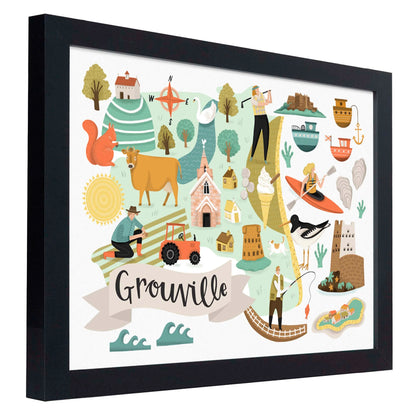 Grouville Map - Jersey