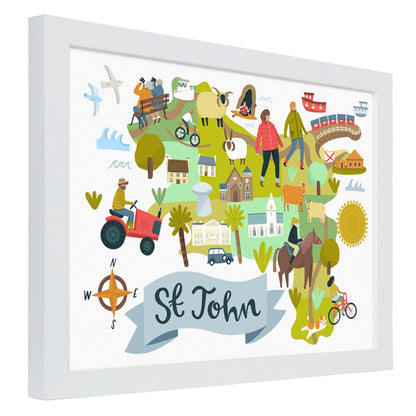 St John Map - Jersey