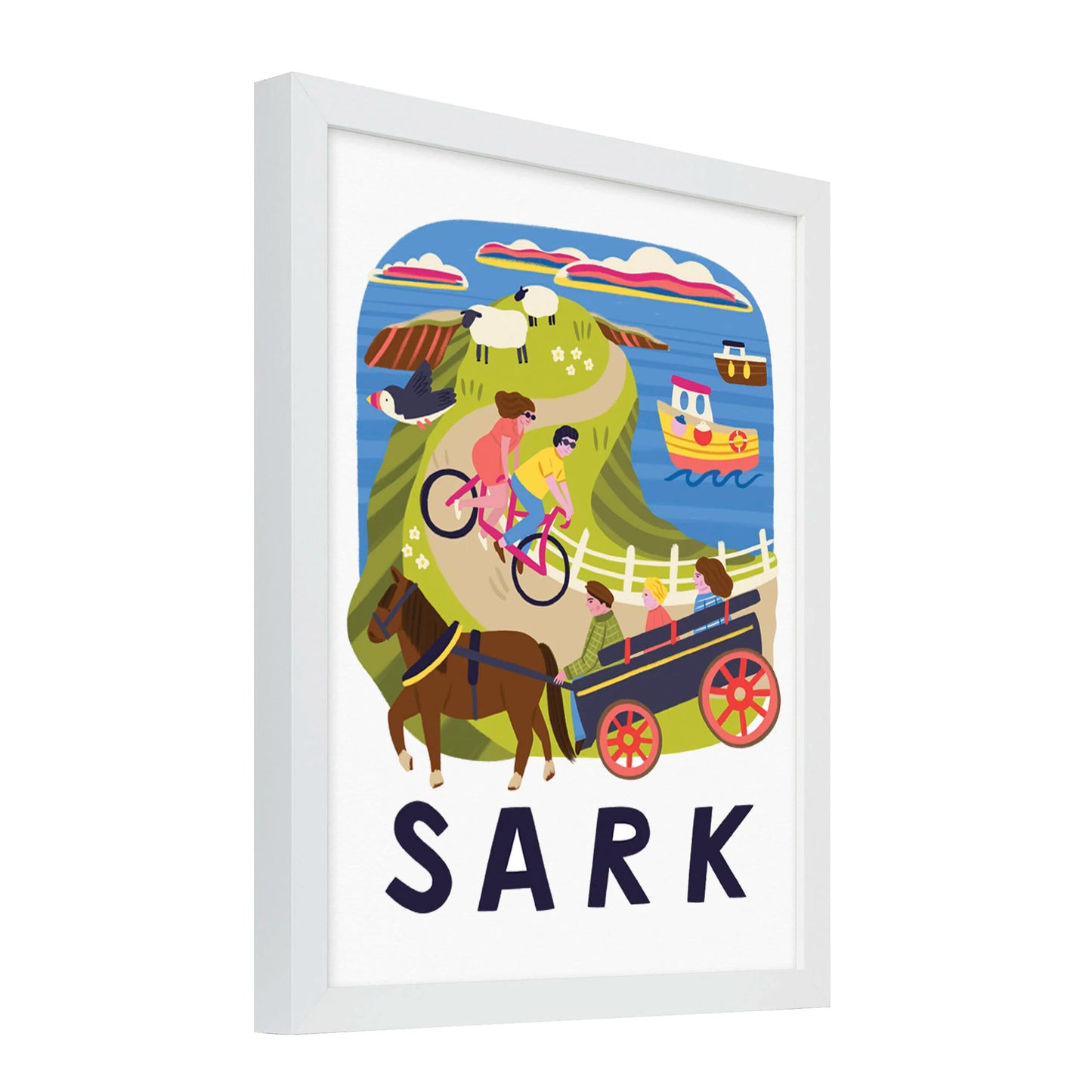 Sark Travel Poster