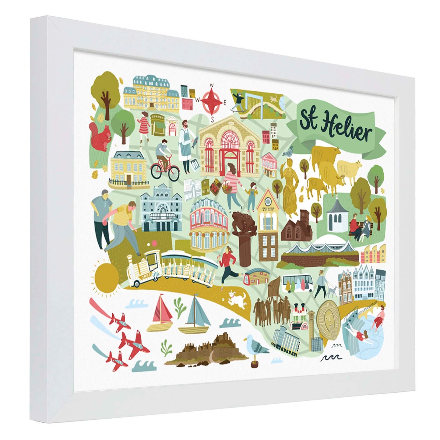 St Helier Map - Jersey