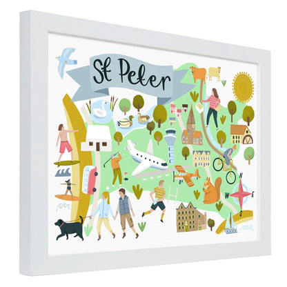St Peter Map - Jersey