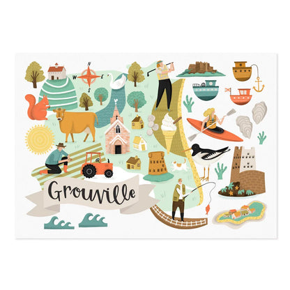 Grouville Map - Jersey