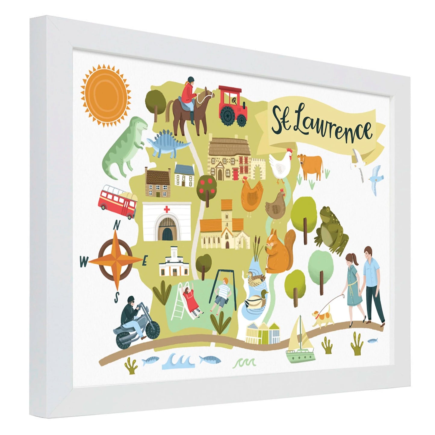 St Lawrence Map - Jersey