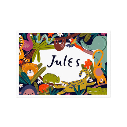 Jungle Border Name Print